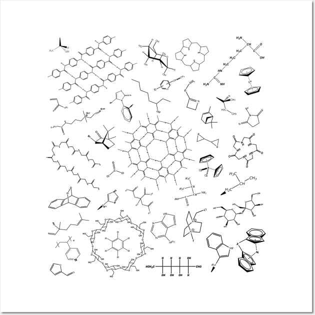 Organic Chemistry Wall Art by Polyart